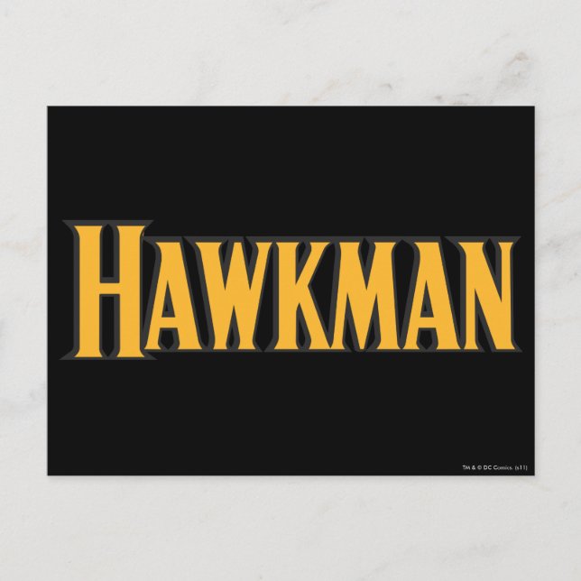 Cartão Postal Logotipo Hawkman (Frente)