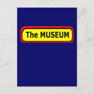 Cartão Postal Logotipo MUSEUM O MUSEUM Zazzle