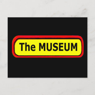 Cartão Postal Logotipo MUSEUM O MUSEUM Zazzle
