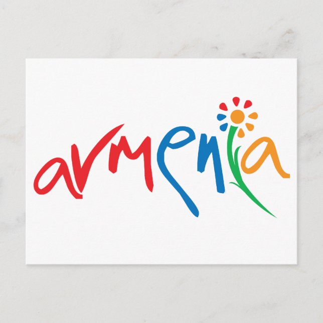 Cartão Postal Logotipo oficial arménio (Frente)
