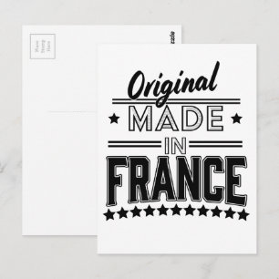 Cartão Postal Logotipo original feito na França