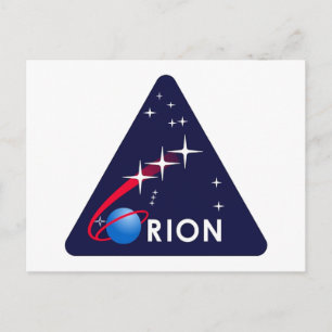 Cartão Postal Logotipo Orion do Projeto NASA