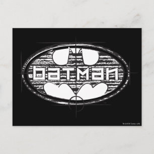 Cartão Postal Logotipo Preliminar do Batman