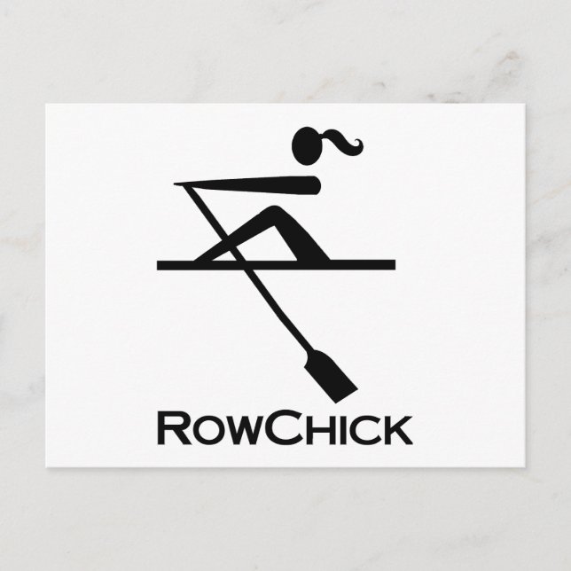 Cartão Postal Logotipo RowChick (Frente)