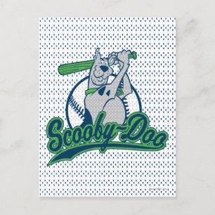 Cartão Postal Logotipo Scooby-Doo Baseball