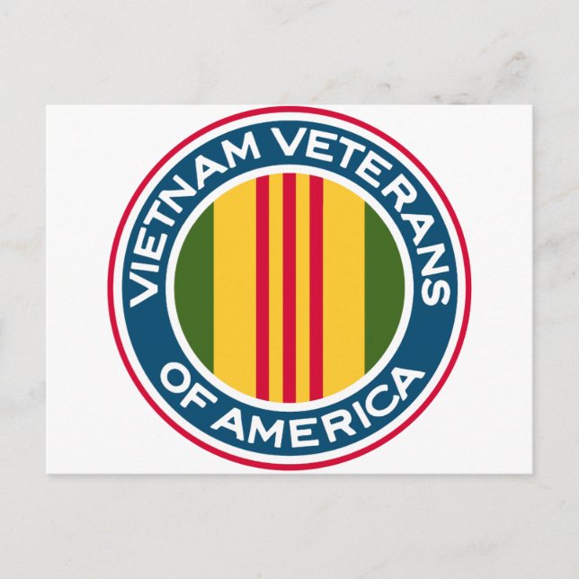 Cartão Postal Logotipo Vietnamita dos Estados Unidos (Frente)