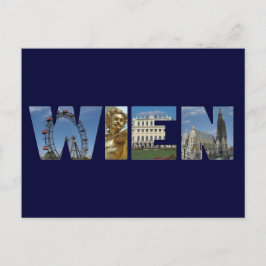 Cartão Postal Logotipo Wien Viena Áustria