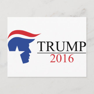 Cartão Postal Logotipos Presidenciais Donald Trump 2016