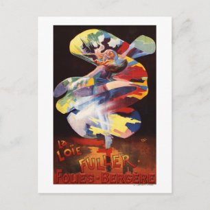 Cartão Postal Loie Fuller no Teatro Folies-Bergere