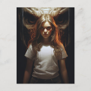 Cartão Postal Loira e Demônio