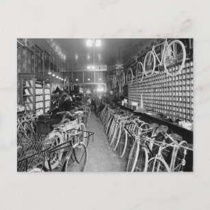 Cartão Postal Loja de Bicicletas e Motocicletas, 1910