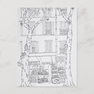Cartão Postal Loja de Conveniência Rue Brea, Paris, França