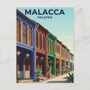 Cartão Postal Loja de Herança de Malaca Malásia