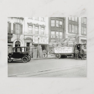 Cartão Postal Loja de Pneus Antiga, década de 1920