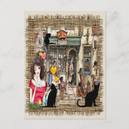 Cartão Postal Loja de produtos químicos Anton Pieck