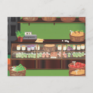 Cartão Postal Loja de Verduras