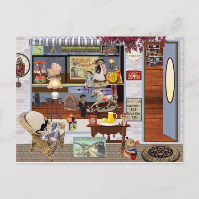 Cartão Postal Loja do brinquedo (Frente)