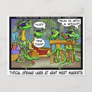 Cartão Postal Lojas de artigos engraçados Newt Nightclubs Presen