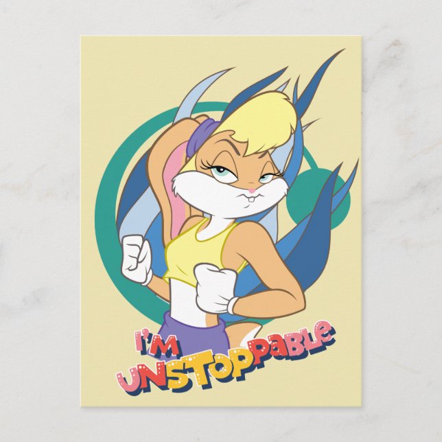 Cartão Postal Lola Bunny "Eu sou Imparável" (Frente)