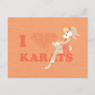Cartão Postal Lola Bunny I Heart Karats