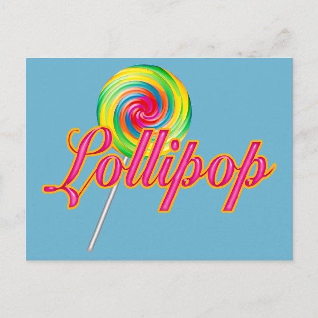 Cartão Postal Lollipop (Frente)
