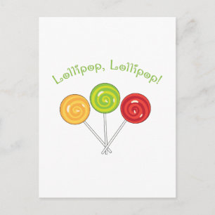 Cartão Postal Lollipop