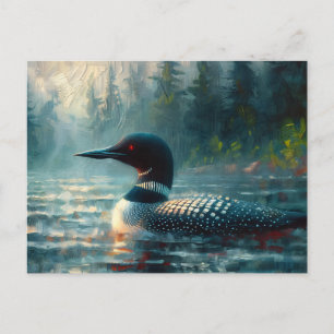 Cartão Postal Lon no Lago Moody Painting