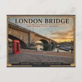 Cartão Postal London Bridge Lago Havasu Arizona