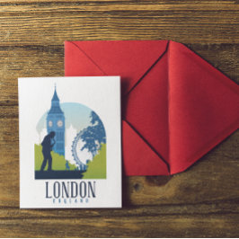 Cartão Postal London England Skyline