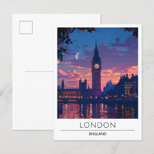 Cartão Postal London England Viagem
