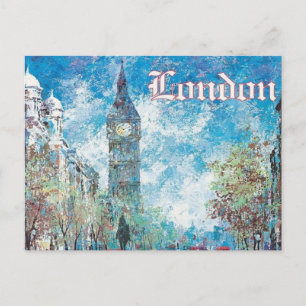 Cartão Postal london England Vintage turismo retro Big Ben