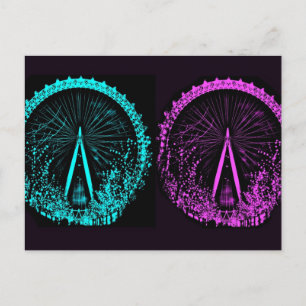 Cartão Postal London Eye Collage