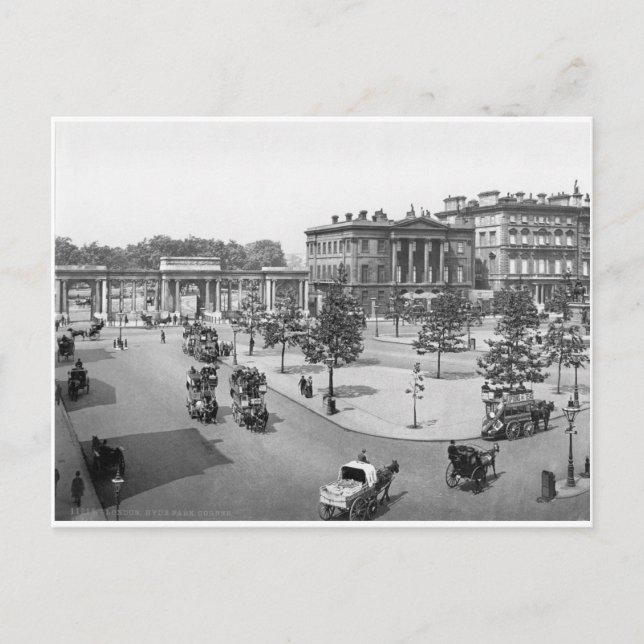 Cartão Postal London Hyde Park, início da Inglaterra dos anos 19 (Frente)