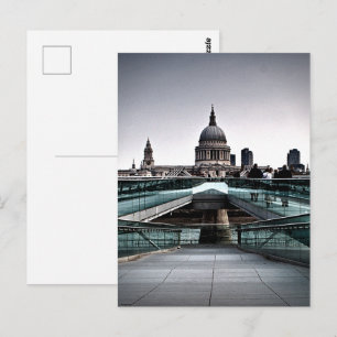 Cartão Postal London - Millennium Bridge & Ruas Pauls (6334)