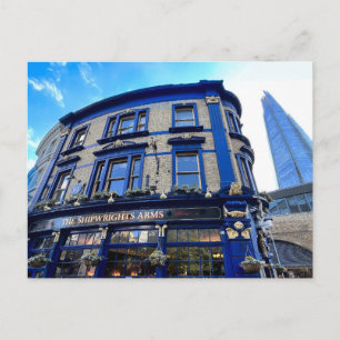 Cartão Postal London Pub E Shard