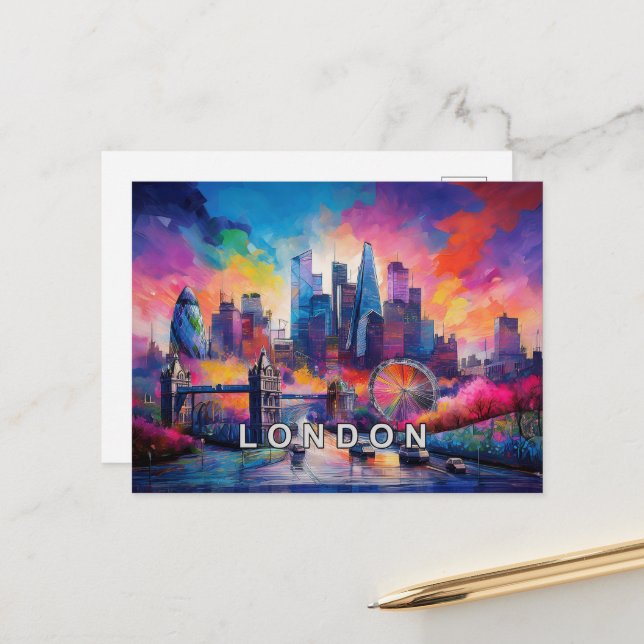 Cartão Postal London The Big Smoke (Frente/Verso In Situ)