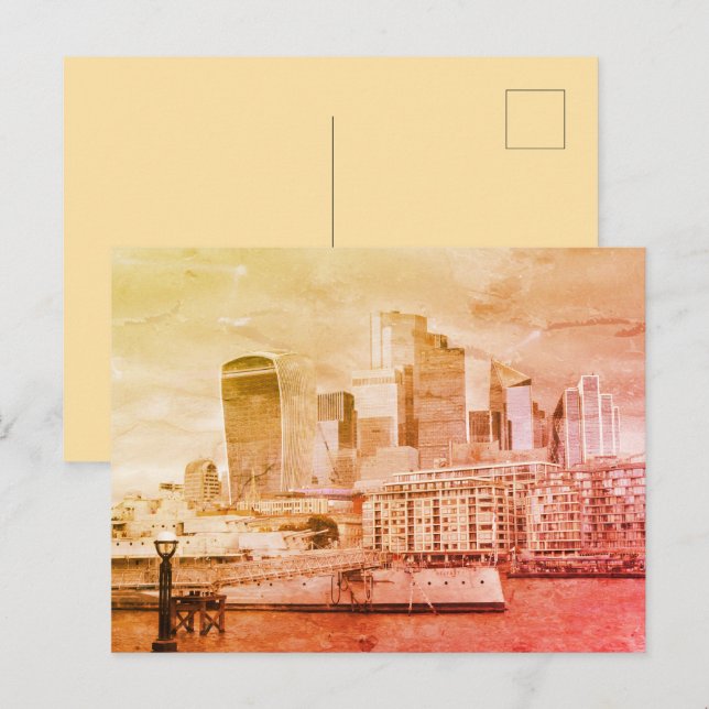 Cartão Postal London - The City (Frente/Verso)