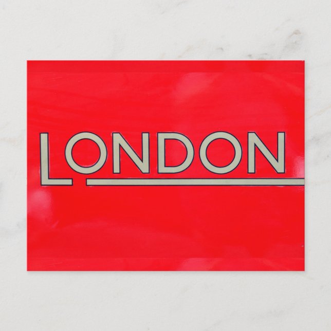 Cartão Postal Londres (Frente)