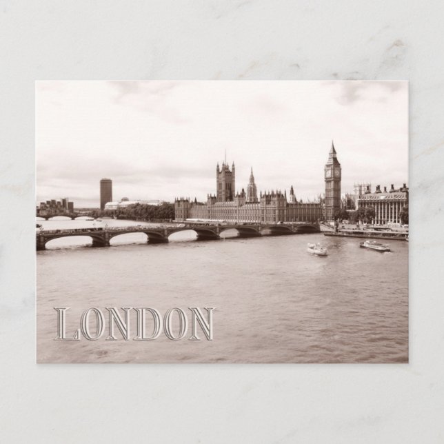 Cartão Postal Londres (Frente)