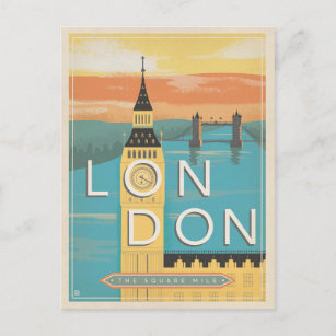 Cartão Postal Londres - A Milha Quadrada