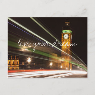 Cartão Postal Londres Big Ben vive seu viagem ideal do