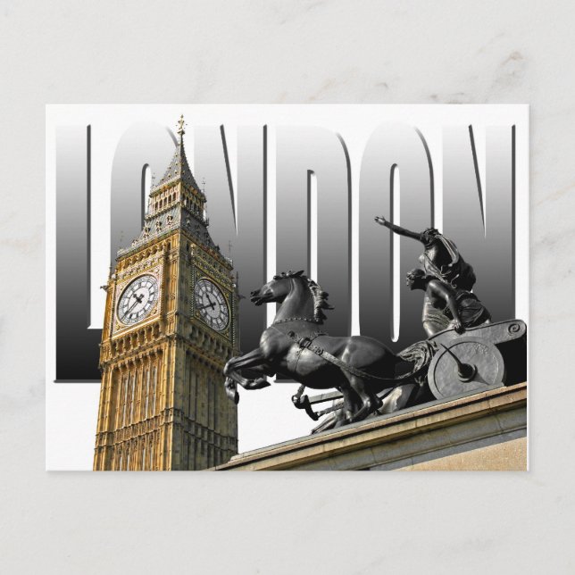 Cartão Postal Londres - Inglaterra (Frente)