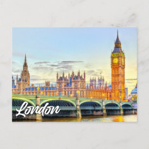 Cartão Postal Londres, Inglaterra Big Ben