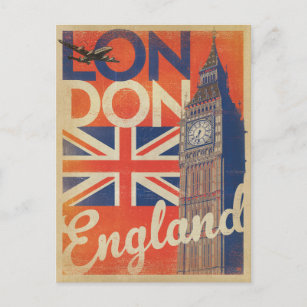 Cartão Postal Londres, Inglaterra - Flag
