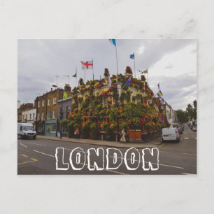Cartão Postal Londres Inglaterra Grã-Bretanha Churchill Arms
