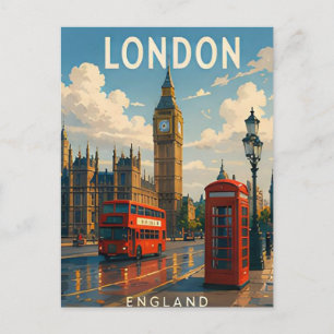 Cartão Postal Londres Inglaterra Marcas Registradas Reais Tâmisa