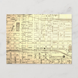 Cartão Postal Londres, Ontário, Canadá - Mapa Vintage