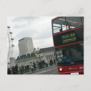 Cartão Postal Londres Red Bus