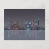 Londres Skyline Night Refletions