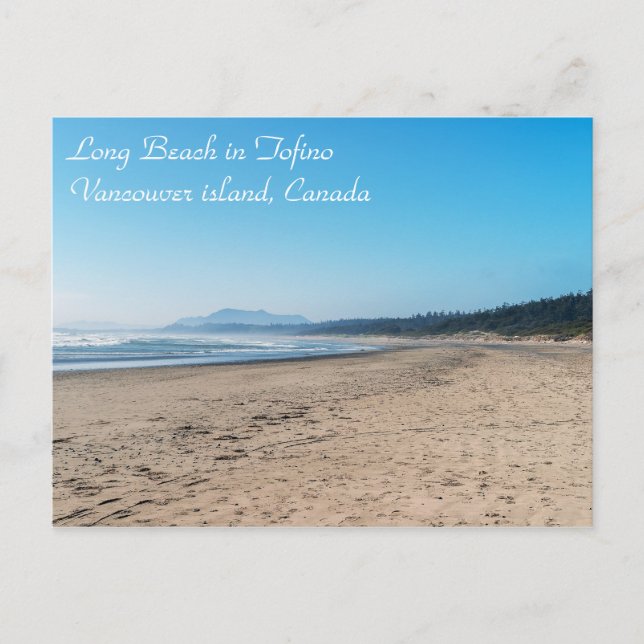 Cartão Postal Long Beach em Tofino - BC, cartão-postal do Canadá (Frente)